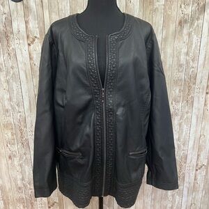 CJ Banks Black‎ Jacket with Embroidery